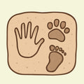 Prints in clay